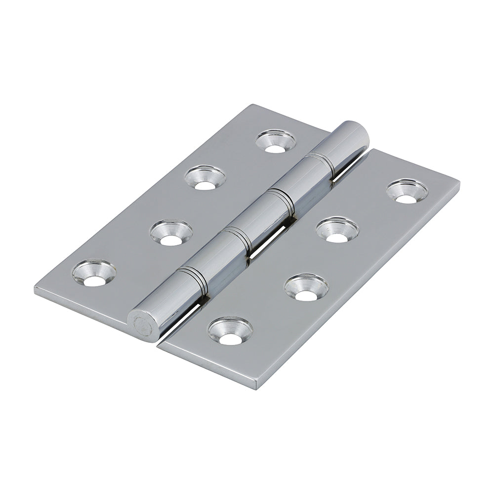 Double stainless steel washered hinges are made to a high specification from solid drawn brass with stainless steel pins to guarantee no rust and a high quality long lasting finish. They are ideal for hanging internal and external doors in domestic applications. Fixings included.