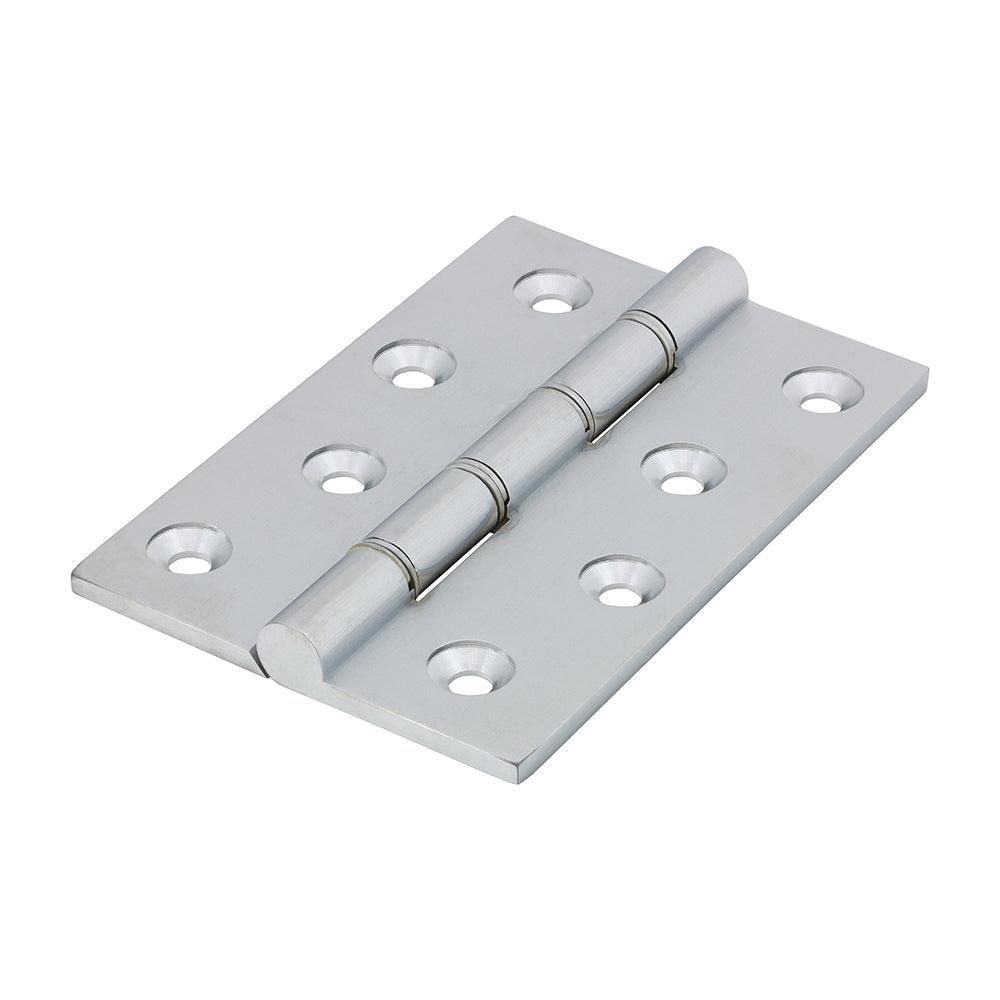 Double stainless steel washered hinges are made to a high specification from solid drawn brass with stainless steel pins to guarantee no rust and a high quality long lasting finish. They are ideal for hanging internal and external doors in domestic applications. Fixings included.