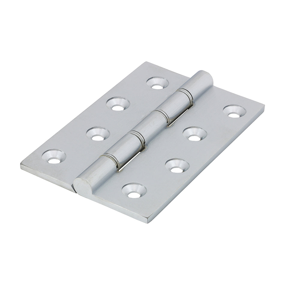 Double stainless steel washered hinges are made to a high specification from solid drawn brass with stainless steel pins to guarantee no rust and a high quality long lasting finish. They are ideal for hanging internal and external doors in domestic applications. Fixings included.