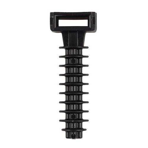 A simple solution for attaching a cable tie to masonry or timber.
