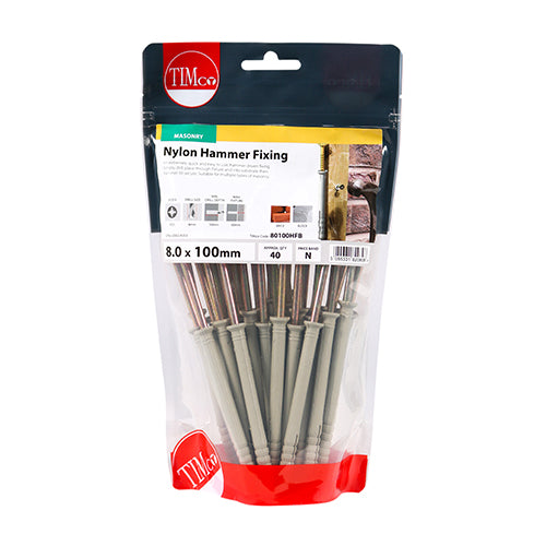 A light duty hammer-set through fixing for masonry. 