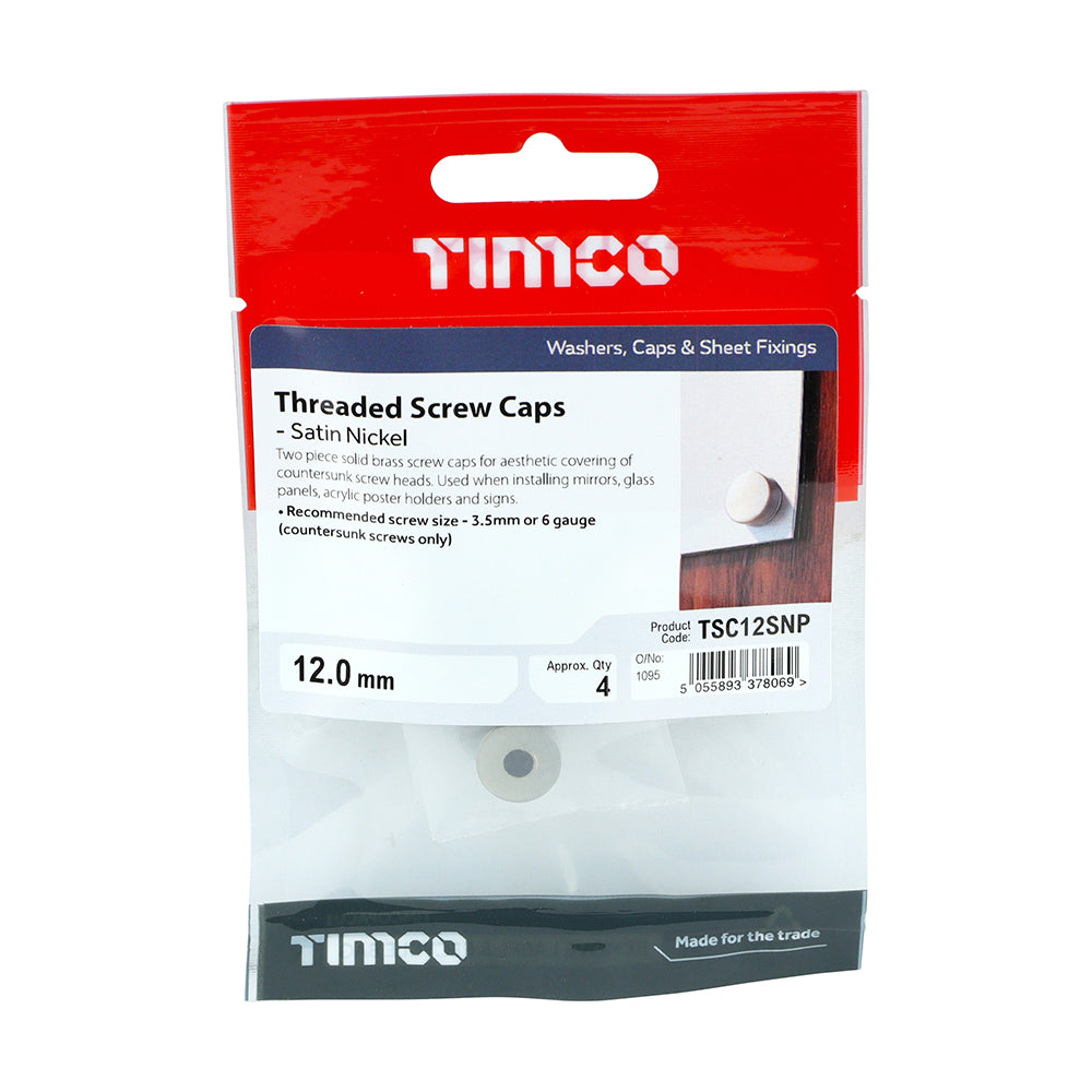 Two piece solid brass screw caps for aesthetic covering of countersunk screw heads. Used when installing mirrors, glass panels, acrylic poster holders and signs.