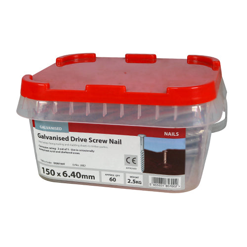 Used when fixing roofing and cladding sheets to timber purlins.