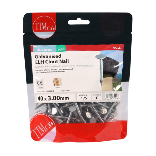Extra large diameter head for extra clamping, perfect for fitting roofing felt and plasterboard. 