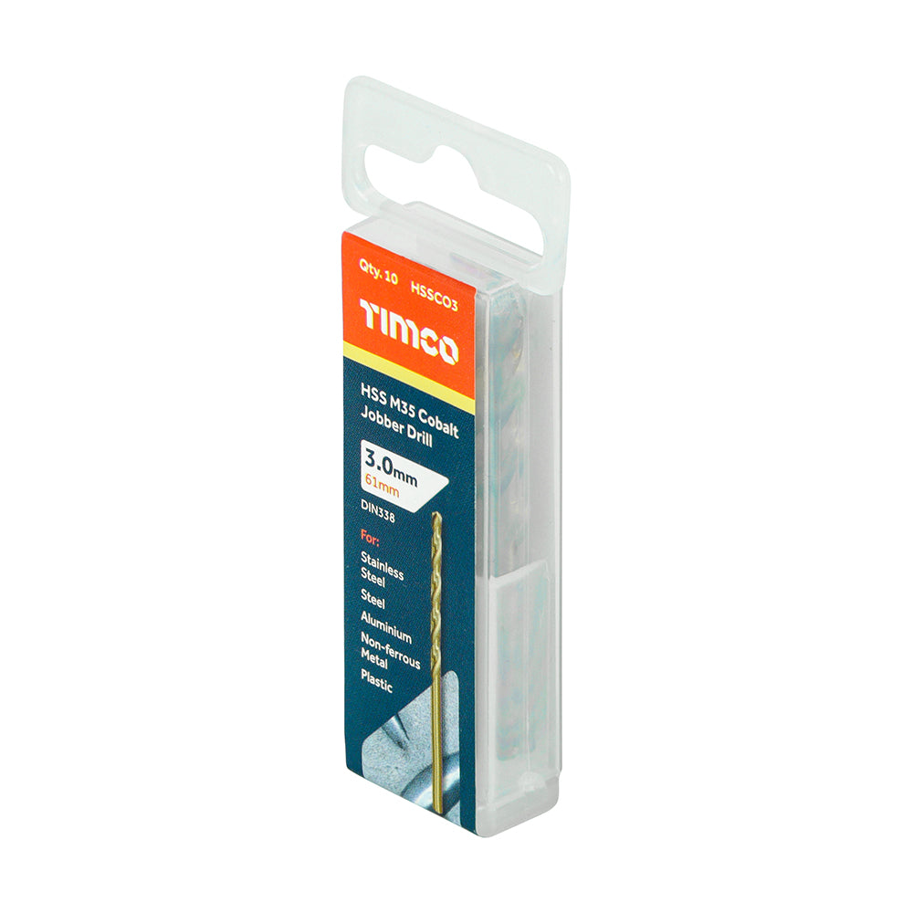 Manufactured from a high quality M35 grade steel. Ideal for drilling holes into stainless steel and other alloy materials. The 135Â° split point prevents the bit from drifting and enables faster penetration. 