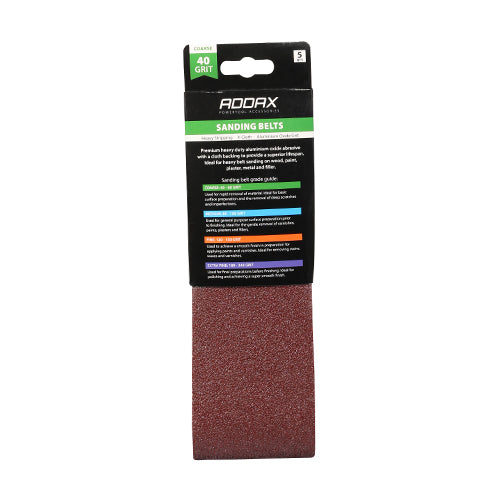 Manufactured using a heat resistant cloth backing and premium quality aluminium oxide grit, TIMCO sanding belts have been designed to maintain sanding performance, prolong lifespan and meet the extreme requirements of modern belt sanders.