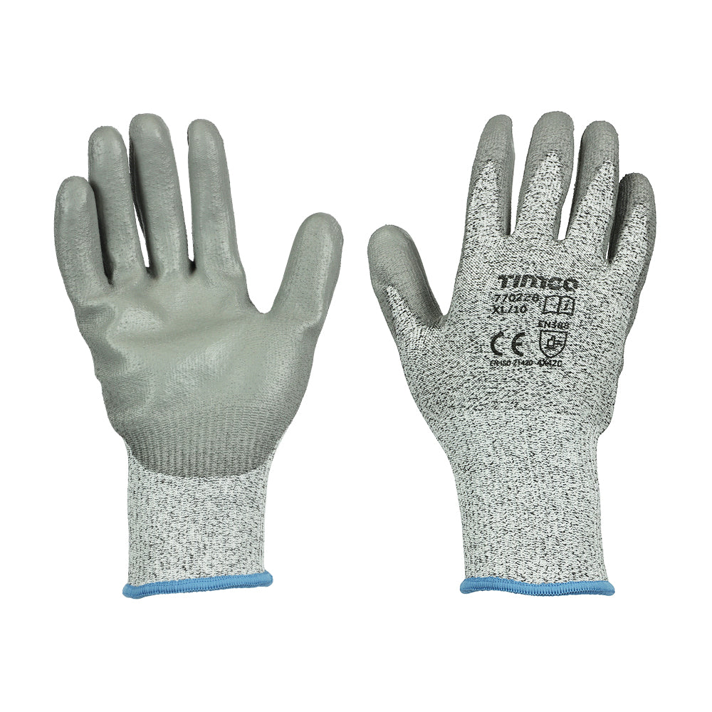 Provides a high level of cut resistance whilst giving excellent grip. Ideal for environments where there is a higher risk of cut and puncture, such as construction, manufacturing, glazing, warehousing, landscaping and farming.