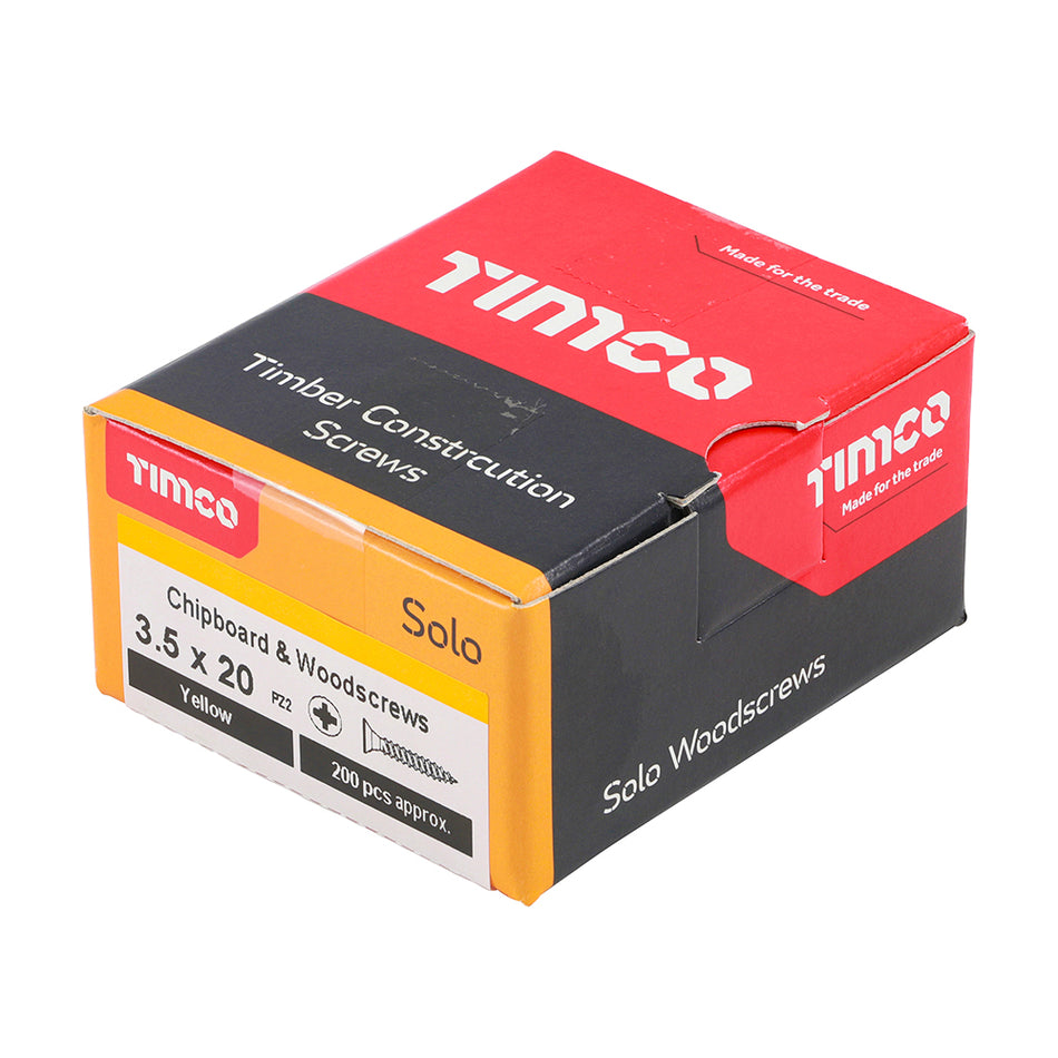 A single thread woodscrew mainly used in various types of timber and man-made boards or into masonry with the use of a plastic plug. 
