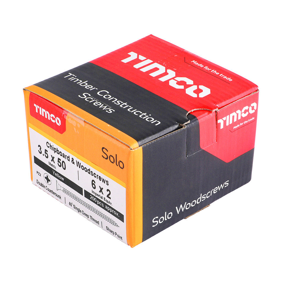 A single thread woodscrew mainly used in various types of timber and man-made boards or into masonry with the use of a plastic plug. 