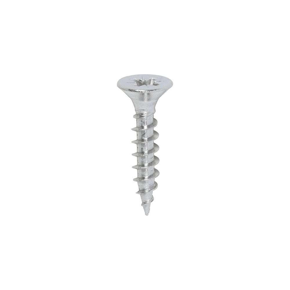 All the features and superior performance of the Classic Multi-Purpose Screw manufactured from A2 Stainless Steel. Ideal where ultimate corrosion resistance is required when fixing to softwoods, hardwood (pre-drilled), chipboard, MDF and plastic. Stainless steel must be used where there is corrosive environment and/or the base material has inherent corrosive characteristics e.g. Green Oak. NOTE: Sharp point only.