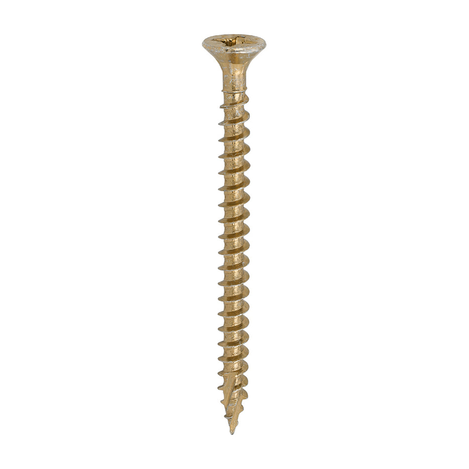 A premium multi-material screw featuring the award winning C2 twin-cut technology. The dual angle full thread design ensures maximum pull-out strength on every fixing. Ideal for applications when optimum holding force is required such as hinges, brackets and high load environments.