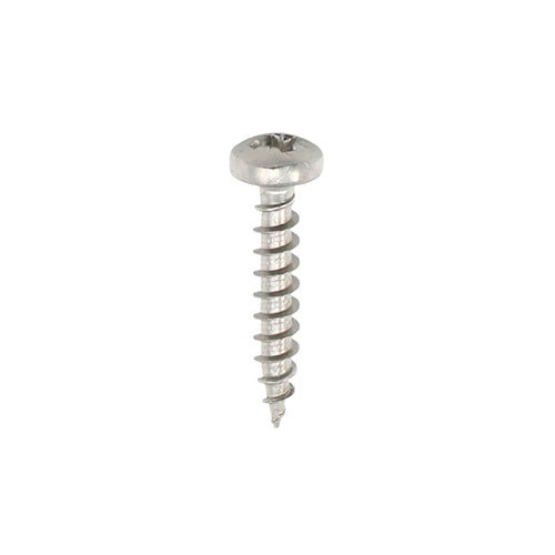 All the features and superior performance of the Classic Multi-Purpose Screw manufactured from A2 Stainless Steel. Ideal where ultimate corrosion resistance is required when fixing to softwoods, hardwood (pre-drilled), chipboard, MDF and plastic. Stainless steel must be used where there is corrosive environment and/or the base material has inherent corrosive characteristics e.g. Green Oak. NOTE: Sharp point only.
