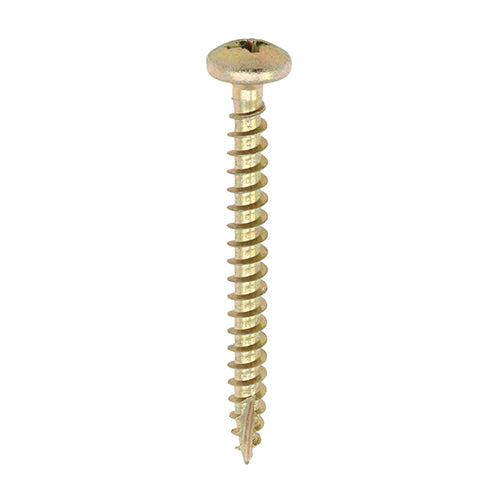 Specifically designed as a multi-purpose product, the 25Â° sharp point, special thread design, lubrication and corrosion resistant plating ensures the screw will consistently perform efficiently in hardwood, chipboard, MDF, plastic and thin sheet metal, whilst offering exceptional holding power.