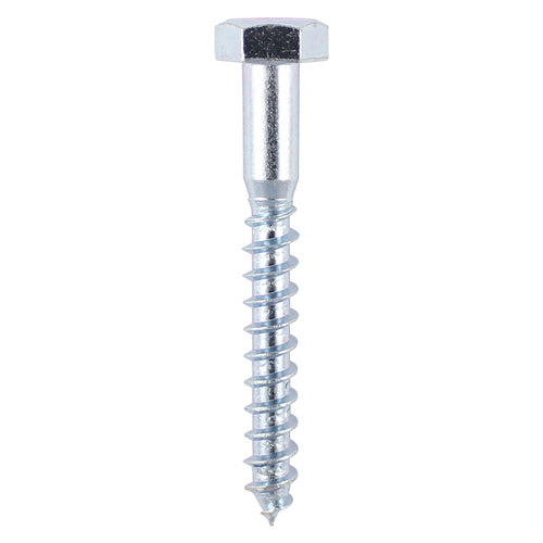 A traditional heavy duty woodscrew mainly used for timber to timber applications, attaching ironmongery to timber or into masonry with the use of a nylon plug. Pilot drill holes may be required into certain hardwoods. 
NOTE: Thread length is 2/3 of the overall length screw. E.G. 100mm = 60mm thread length (approx.).