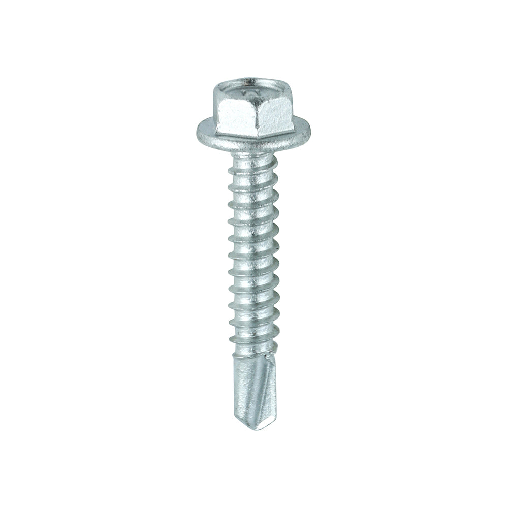 Hex head self-drilling screws, for joining roofing sheets to light section steel (Max. 5.0mm) without the need to pre-drill a hole.