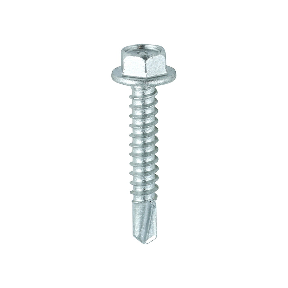 Hex head self-drilling screws, for joining roofing sheets to light section steel (Max. 5.0mm) without the need to pre-drill a hole.