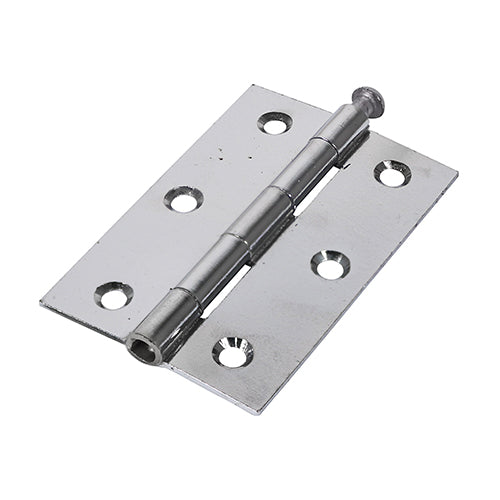 Cranked steel butt hinges with a loose pin that are ideal for use on light duty internal applications.  The hinge features a removable pin to enable quick door hanging and removal at a later date.