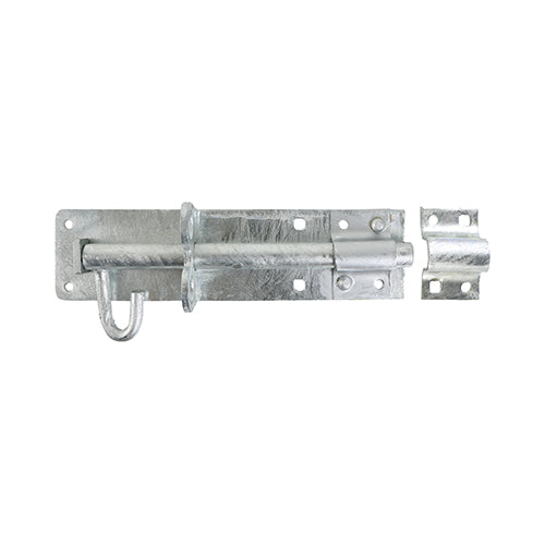 Heavy brenton padbolts are used for securing flush mounted gates and shed doors in heavy domestic, commercial and agricultural applications. They are pad-lockable and fixed with carriage bolts for added security. Fixings not included. 