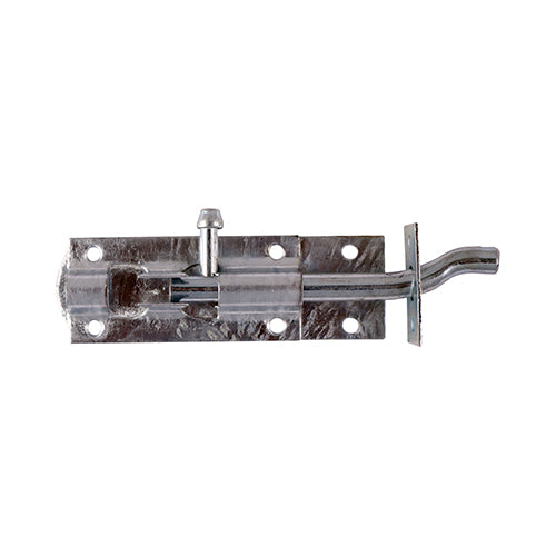 Necked tower bolts are used for securing recessed fitting gates and shed doors in a closed position. Fixings included. 