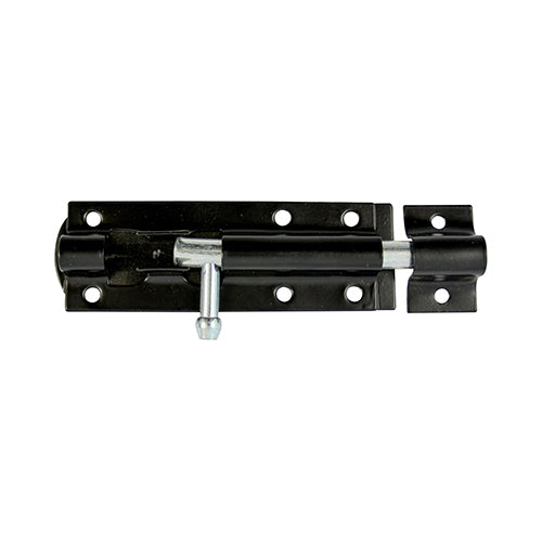 Straight tower bolts are used for securing flush fitting gates and shed doors in a closed position. Fixings included. 