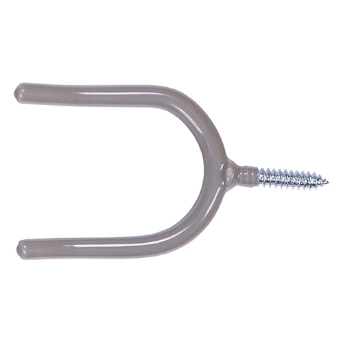 Variety of utility hooks for the hanging of tools. Durable anti-scratch PVC coating. Can be fitted to pre-drilled timber or to masonry in a pre-drilled hole and with plastic plug.