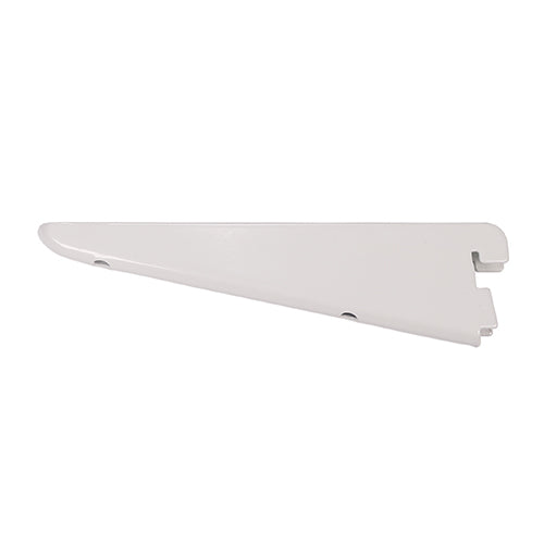 Twin slot shelf brackets are used in conjunction with uprights. They are available in varying lengths to suit the depth of shelf required. Maximum weight loading's are shown for each individual bracket but consideration should also be given to the wall structure, types of fixing, shelving types and distances between brackets. 